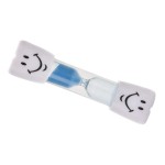 3 Minutes Smiling Face The Hourglass for Kids Toothbrush Timer Sand Clock, blue sand